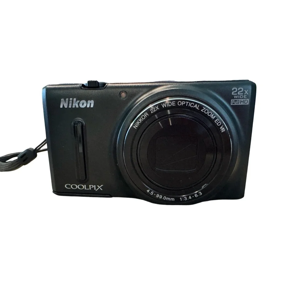 Nikon Coolpix S9600 Digital Camera Black 16MP 22x Zoom WiFi Bundle Case Logic